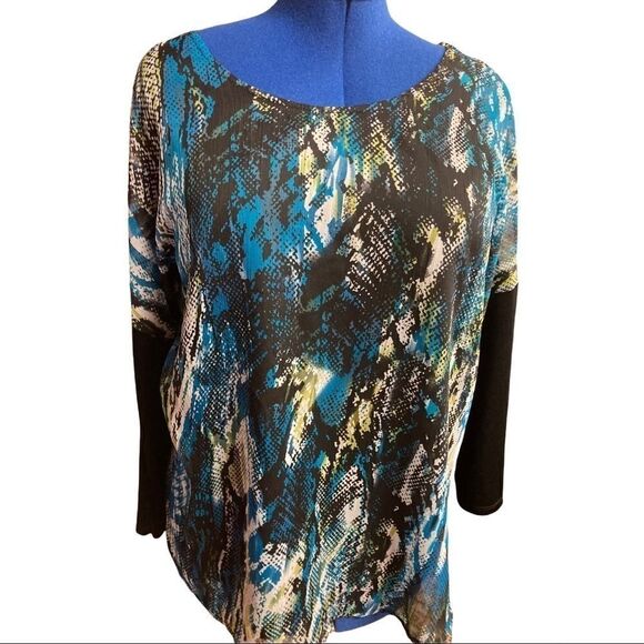 AFFINITY FOR KNITS, Women’s multicolored top, Sz L‎ - Picture 1 of 12